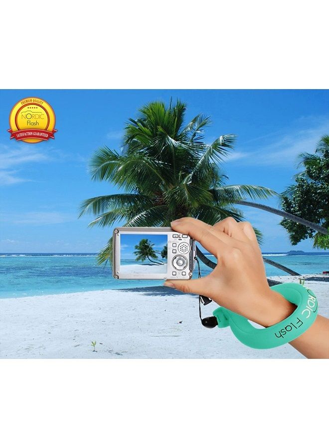 Waterproof Camera Float (2-pack) Floating Strap for Underwater GoPro, Panasonic Lumix, Nikon AW110, etc. - Floats Your Device