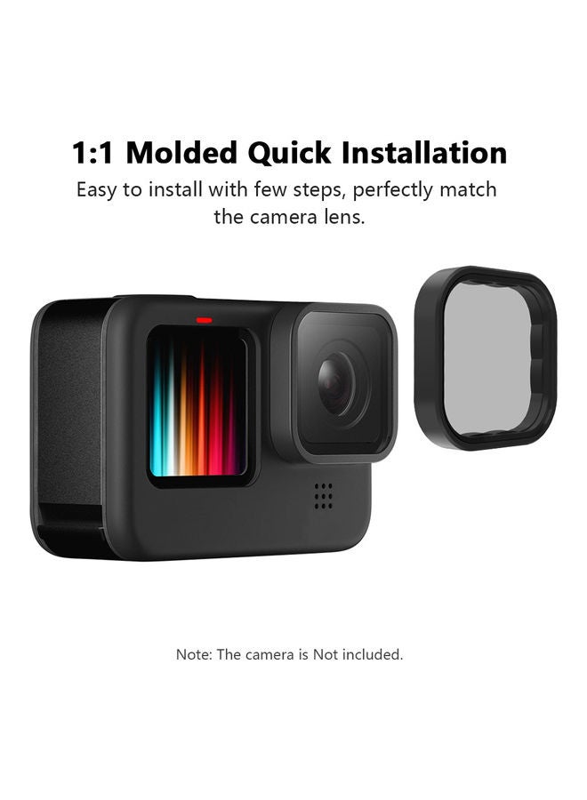 Action Camera Lens CPL Filter Accessory Replacement for GoPro Hero 9 Black/Clear