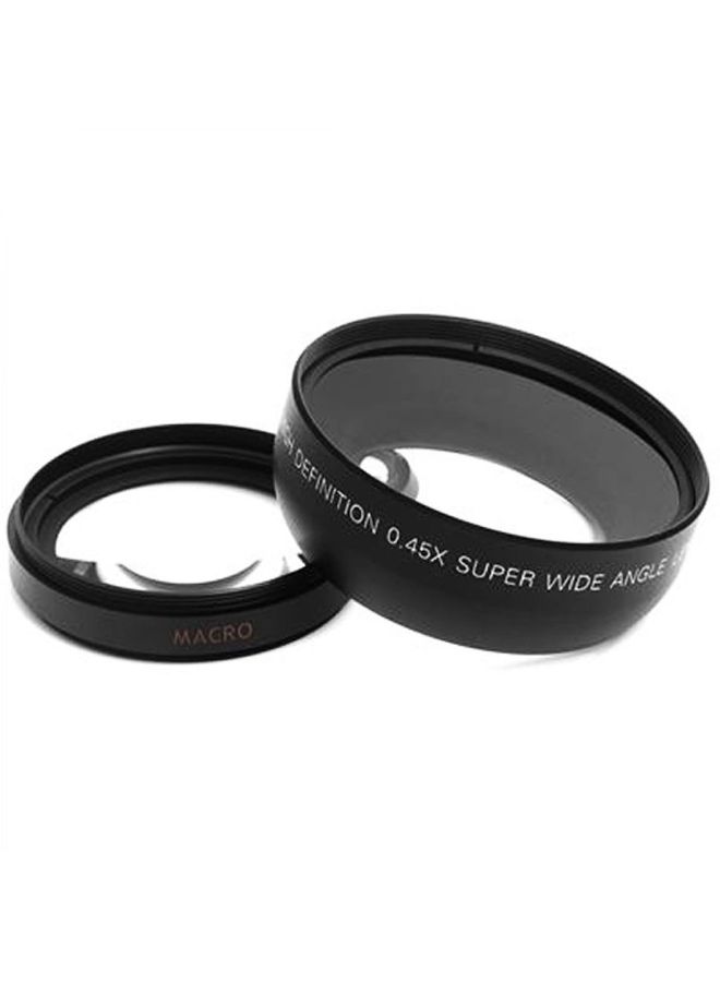 52MM 0.45x Fisheye Wide Angle Macro Lens For Nikon Black