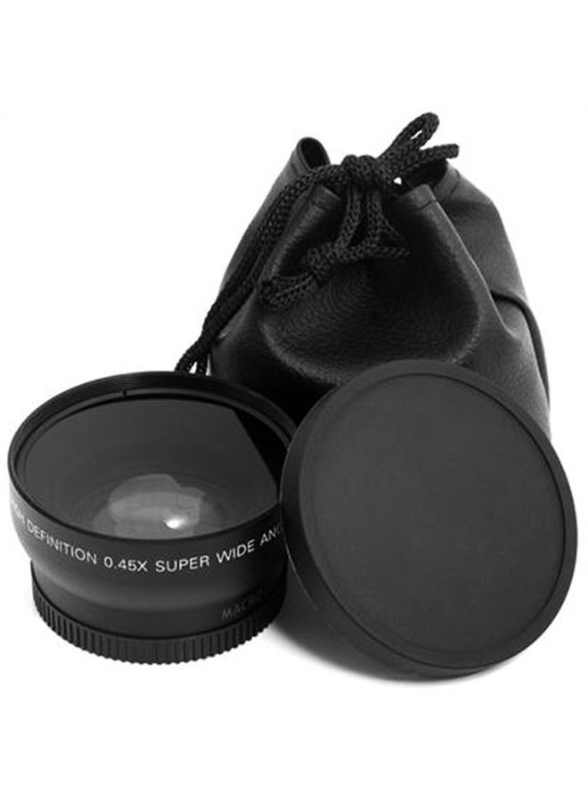 52MM 0.45x Fisheye Wide Angle Macro Lens For Nikon Black