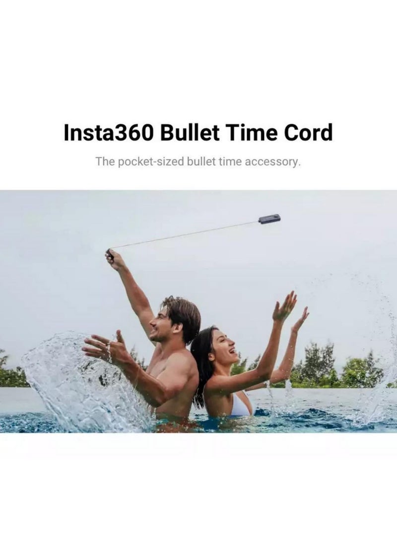 Insta360 Bullet Time Cord For X3 ONE X2 RS 110cm Retractable Cord for Amazing 360 Shots 1/4