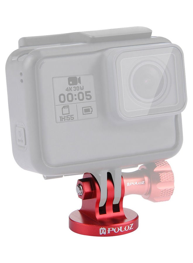 Aluminum Tripod Mount With Screw Hole Adapter Red