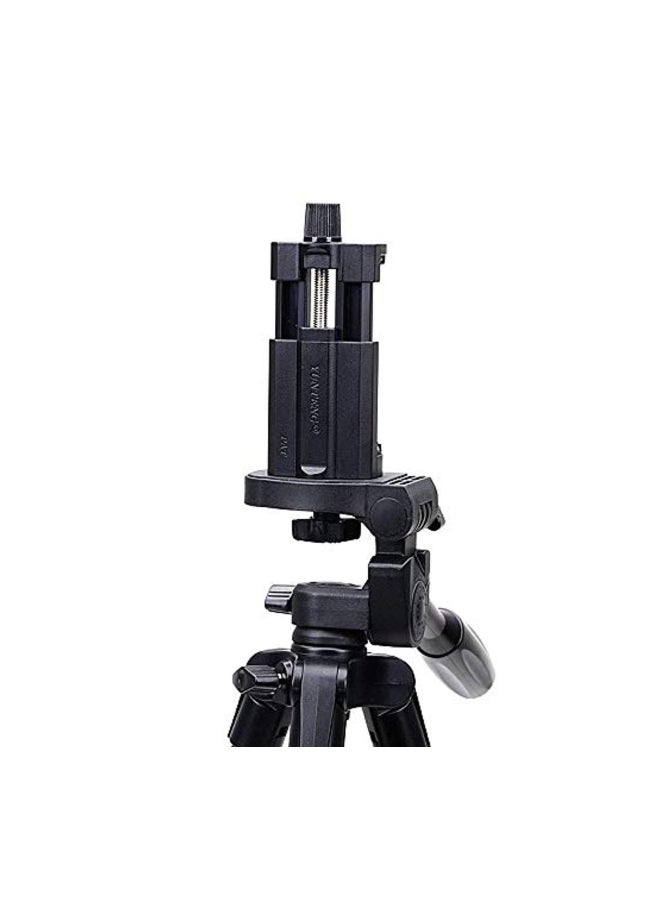 Aluminum Lightweight Tripod With Bluetooth Remote Black