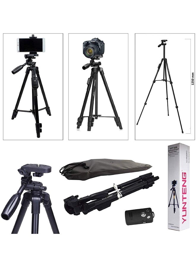 Camera And Mobile Phone Tripod Black