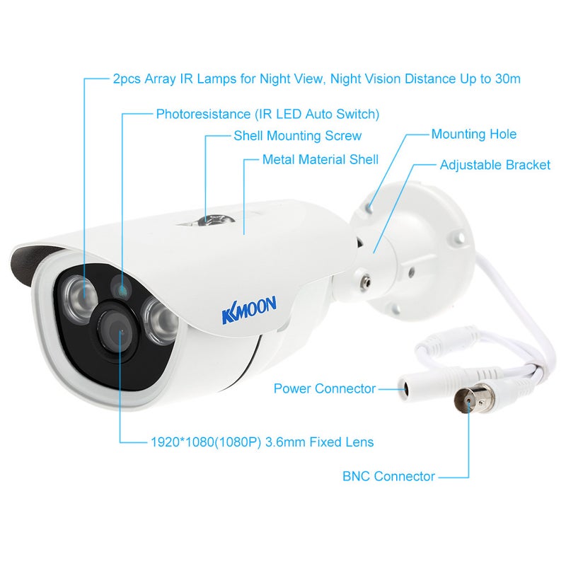 AHD CCTV Indoor Outdoor Home Security Bullet Camera with PAL System