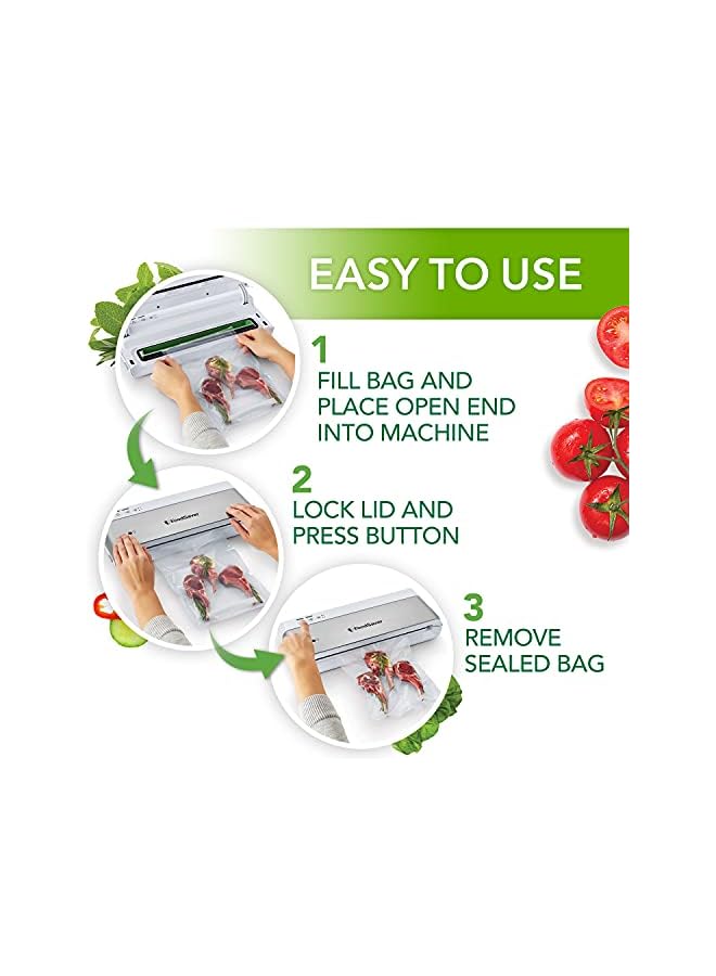 Vs0100 Electric Compact Vacuum Sealer, Silver