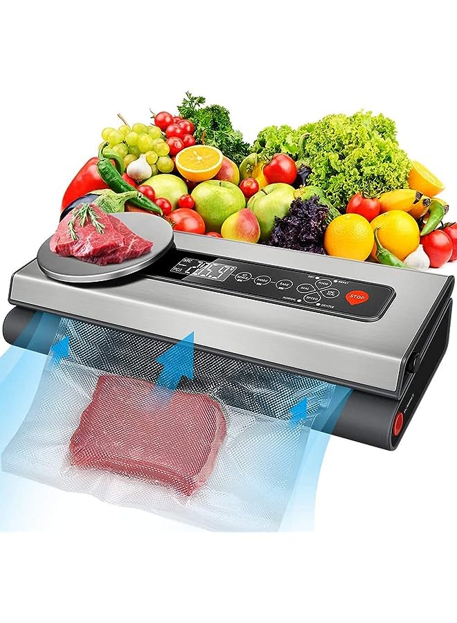 Sealer With Scale Stainless Food Saver Packaging Machine For Food Saver Vacuum Air Sealing System For Dry And Wet Food Preservation