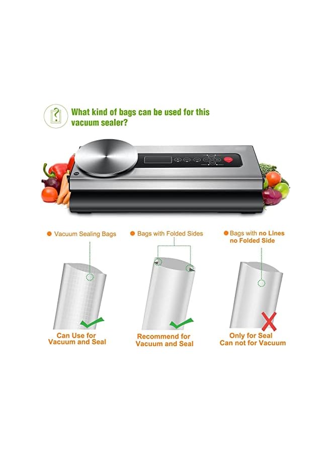 Sealer With Scale Stainless Food Saver Packaging Machine For Food Saver Vacuum Air Sealing System For Dry And Wet Food Preservation