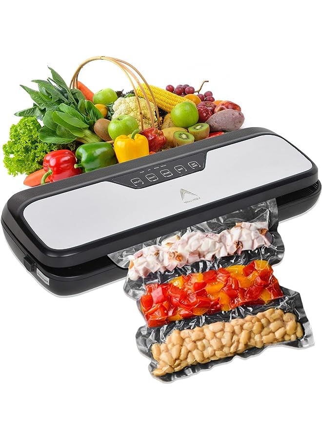 Vacuum Sealer And Packing Machine| Multifunction|Commercial Grade|Automatic| Dry & Wet Sealing System| Stainless Steel Top| Led| Roll Cutter|1 Year Warranty
