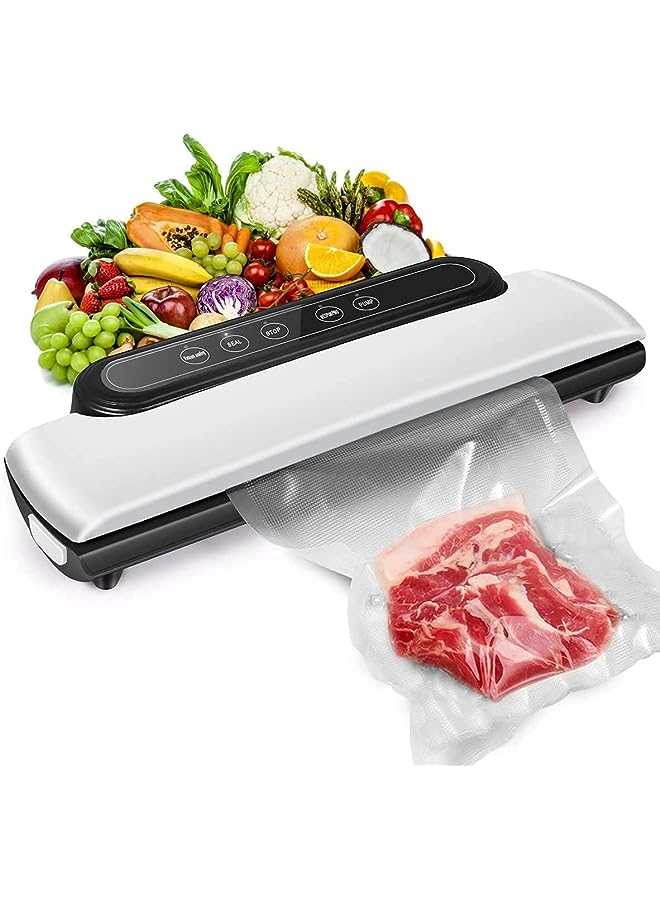 Sealer, New Upgraded Automatic Food Sealer Machine, Food Vacuum Air Sealing System For Food Preservation Storage Saver, Dry & Moist Food Modes
