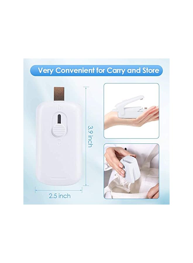 Sealers, Handheld Bag Sealer 2 In 1 Mini Heat Sealer & Cutter Portable Bag Resealer Machine Food Saver For Plastic Bags Storage Snack Cookies