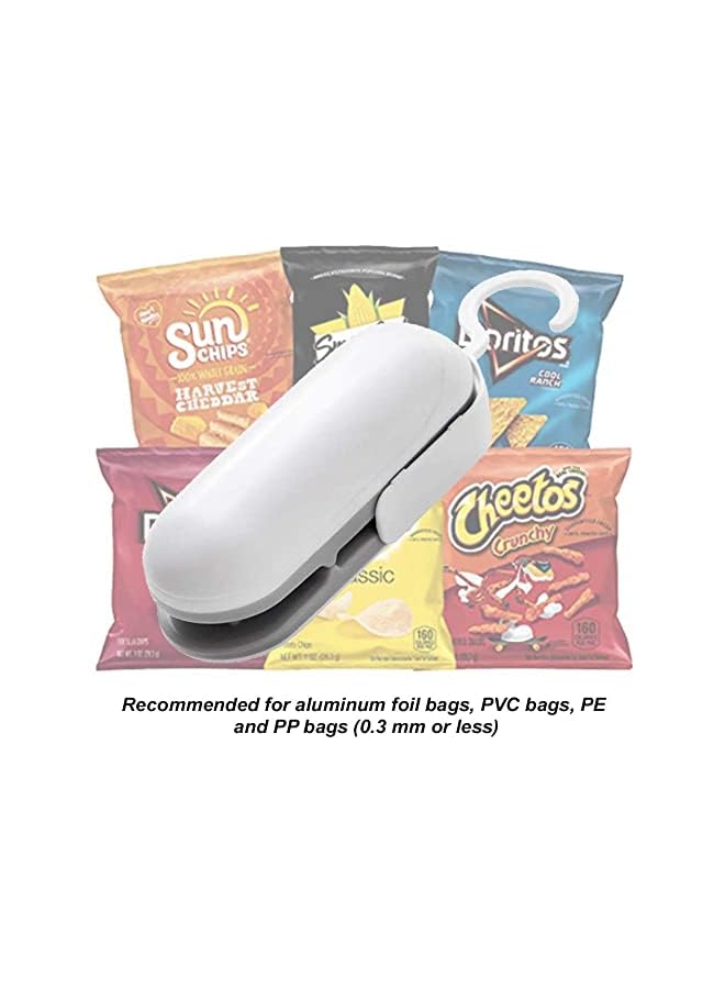 Bag Sealer, Portable 2 In 1 Food Sealer And Cutter, Heat Vacuum Sealers, Plastic Sealer, Handheld Food Sealer For Plastic Bags Food Storage Snack Fresh Bag Sealer