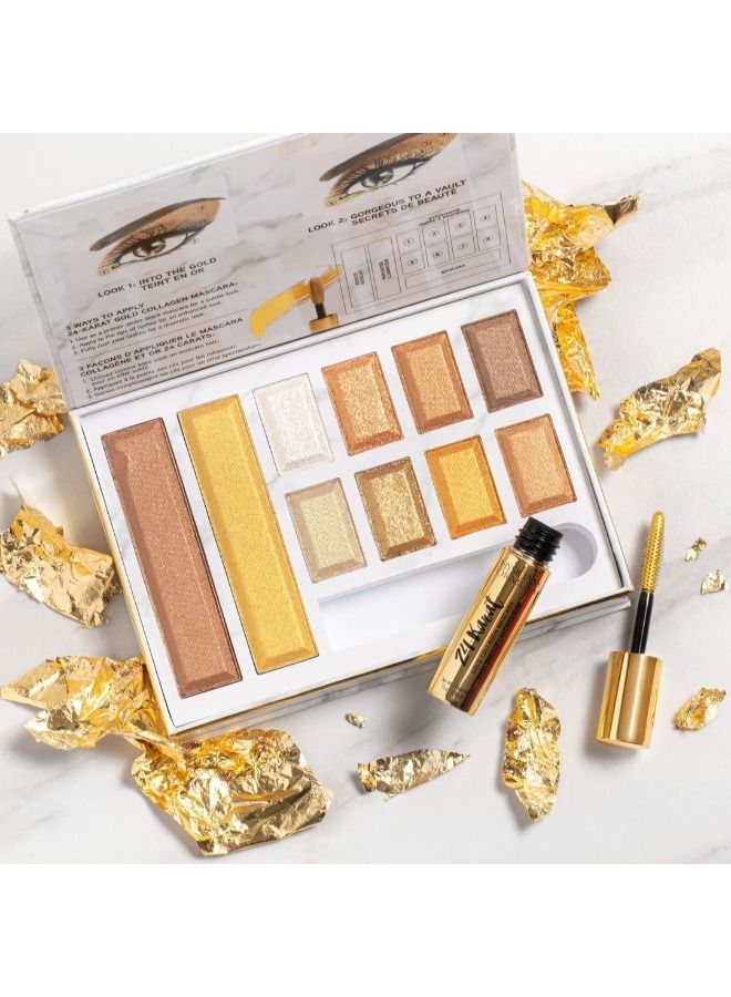 24-Karat Gold Shimmer Makeup Set