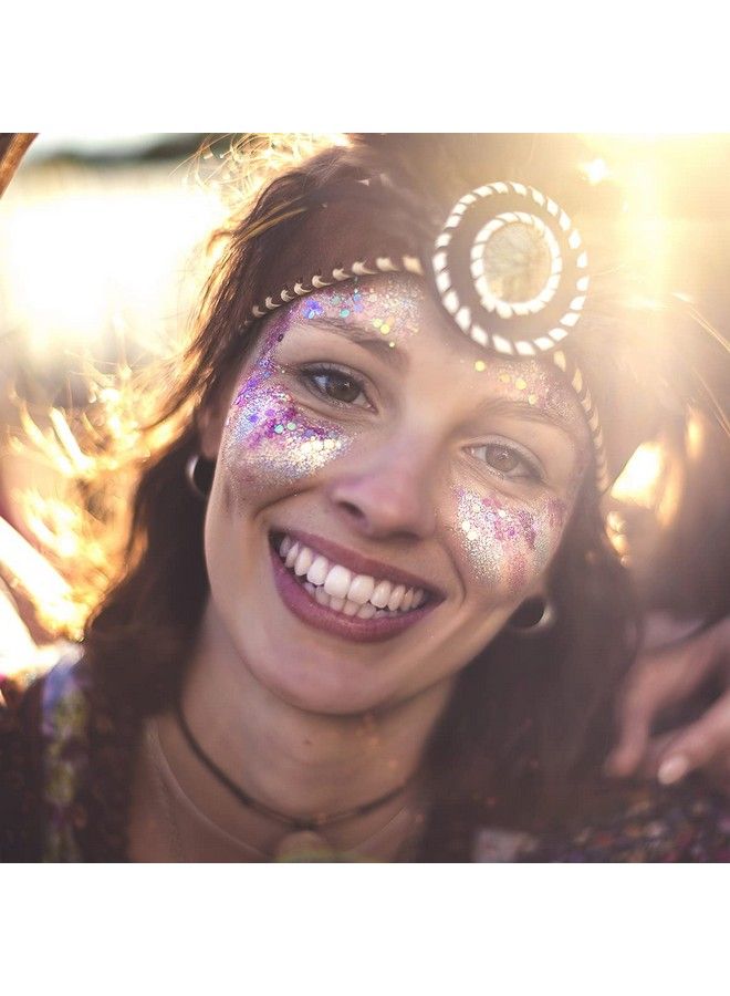 Eco Friendly Biodegradable Glitter 100g / 35oz Bio Cosmetic Safe Sparkle Vegan for Face Eyeshadow Body Hair Nail and Festival Makeup Craft 1/24