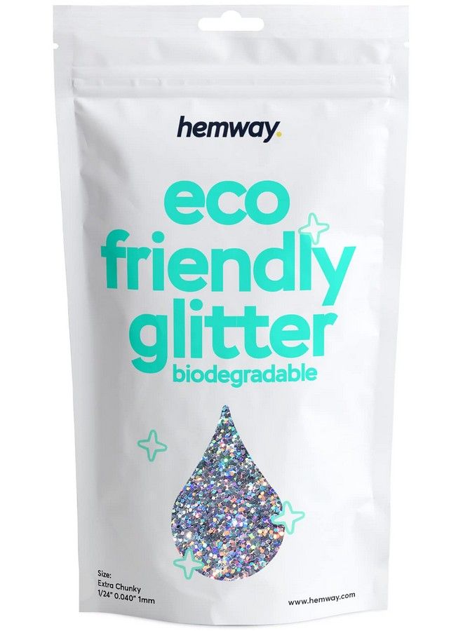 Eco Friendly Biodegradable Glitter 100g / 35oz Bio Cosmetic Safe Sparkle Vegan for Face Eyeshadow Body Hair Nail and Festival Makeup Craft 1/24