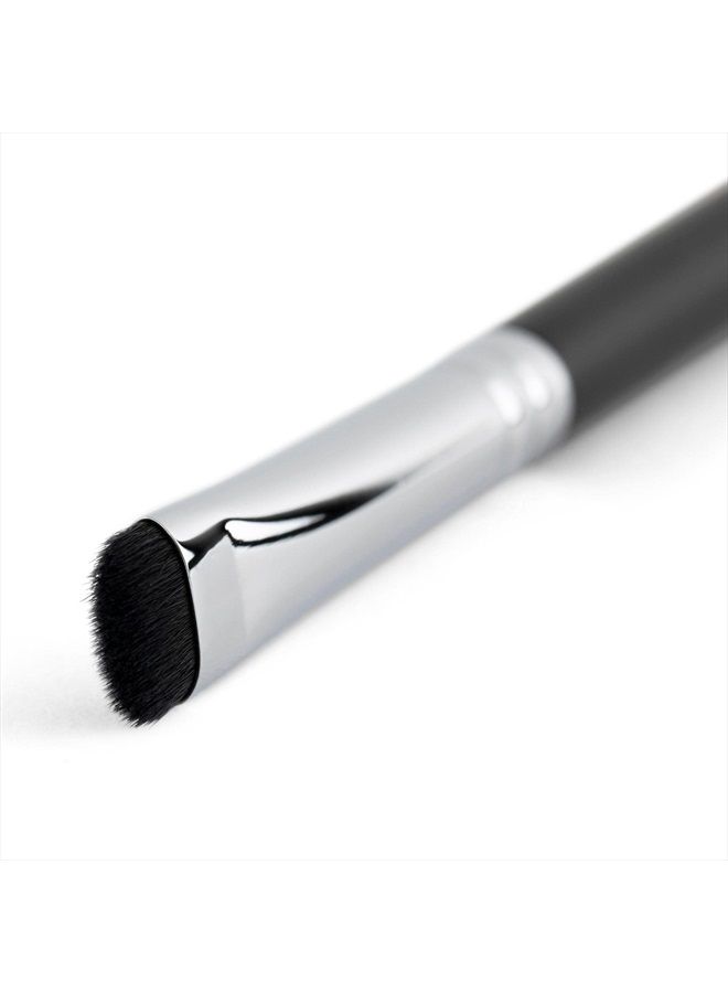 Smudge Makeup Brush Eye Shadow Brush - Short Shader Eyeshadow Smudger Tool, Small Flat Bristles for Blending Eyeliner Smokey Eye, Precision Cut Crease, Outer V, Corner Highlighter, Eyebrow Concealer