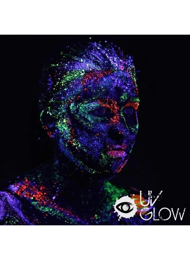 Blacklight Face and Body Paint 0.34oz - Neon Fluorescent (0.34 Fl Oz (Pack of 7))