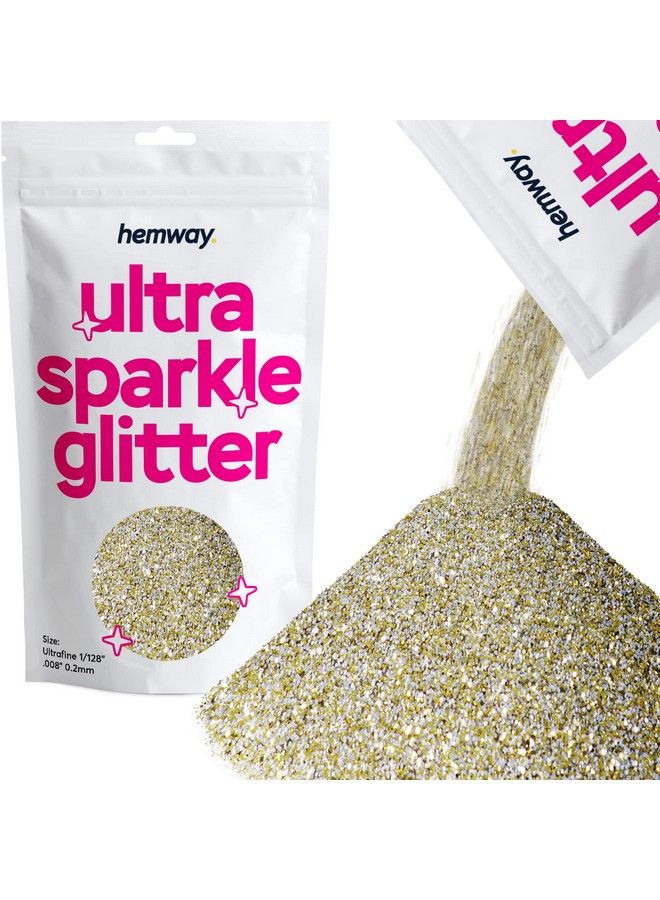Premium Ultra Sparkle Glitter Multi Purpose Metallic Flake For Arts Crafts Nails Cosmetics Resin Festival Face Hair Gold Silver Ultrafine (1;128