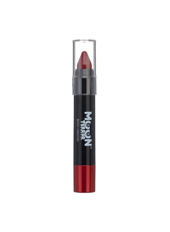 Halloween Face Paint Stick Body Crayon by Moon Terror, SFX Make up - Blood Red - Special Effects Make up - 0.12oz