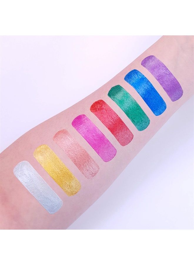 Metallic Face Paint Stick/Body Crayon makeup for the Face & Body - 0.12oz - Easily create metallic designs like a pro! - Gold