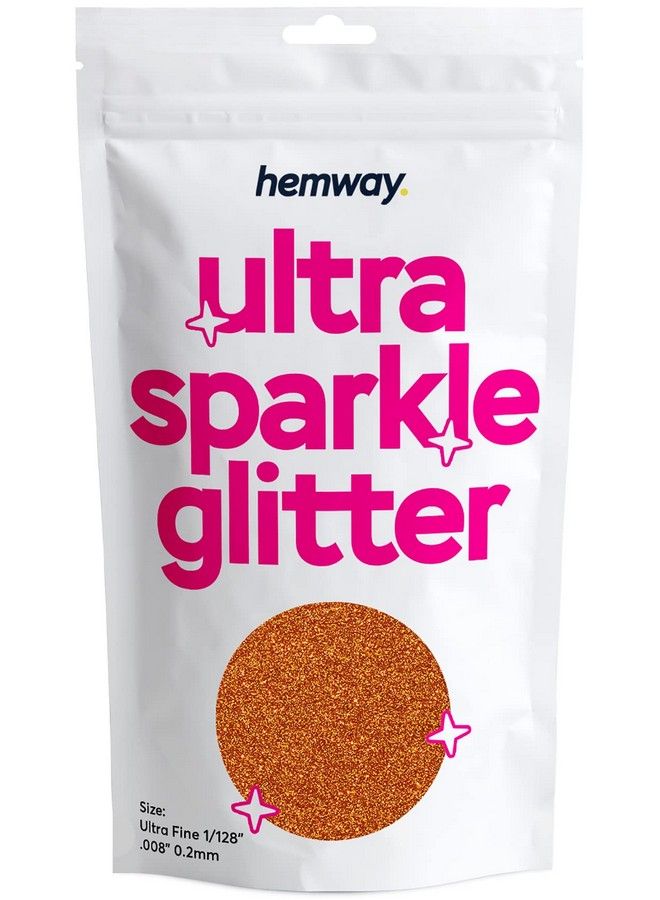 Premium Ultra Sparkle Glitter Multi Purpose Metallic Flake For Arts Crafts Nails Cosmetics Resin Festival Face Hair Copper Ultrafine (1;128