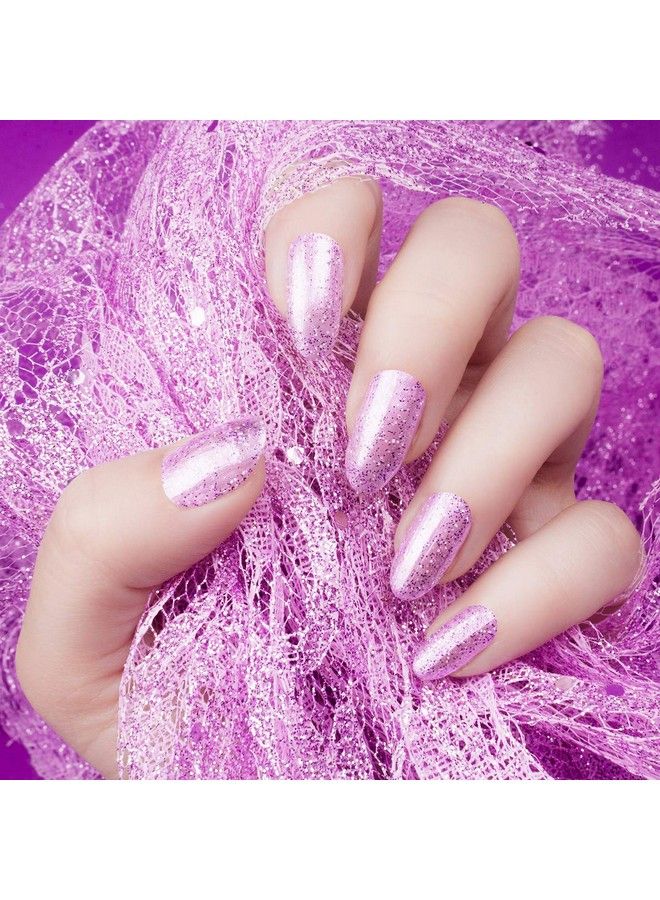 Premium Ultra Sparkle Glitter Multi Purpose Metallic Flake For Arts Crafts Nails Cosmetics Resin Festival Face Hair Fluorescent Purple Microfine (1;256