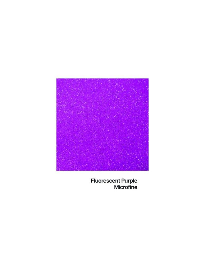 Premium Ultra Sparkle Glitter Multi Purpose Metallic Flake For Arts Crafts Nails Cosmetics Resin Festival Face Hair Fluorescent Purple Microfine (1;256