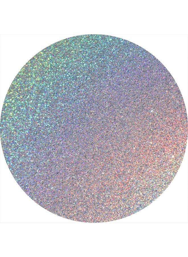 Premium Ultra Sparkle Glitter Multi-Purpose Metallic Flake for Nail Art, Cosmetic Graded, Makeup, Festival and Hair 100g / 3.5oz - Ultrafine (1/128 0.008 0.2mm) - Silver Holographic