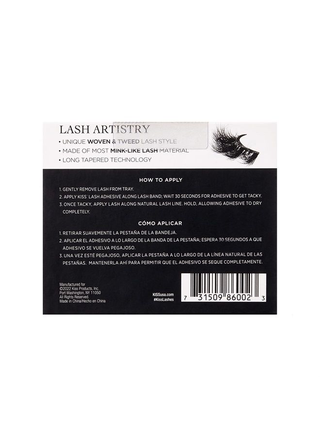 Lash Couture Masterpiece Fake Eyelashes Style 04, ‘Cruise', One-of-a-Kind Luxe Lash, Hand Woven Faux Mink Synthetic False Eyelashes, 1 Pair