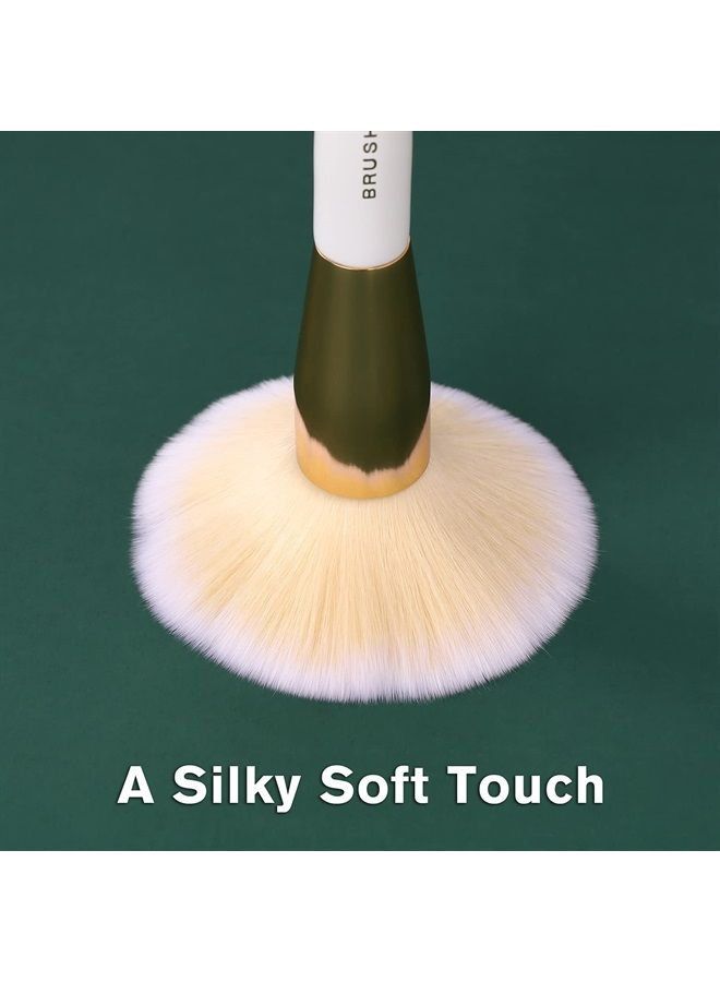 Makeup Brushes Set 10Pcs Professional Kabuki Foundation Eyeshadow Blush Blending Lip Full Face Cosmetic Kit W/Makeup Brush Set with Holder