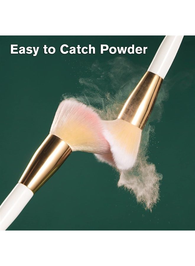 Makeup Brushes Set 10Pcs Professional Kabuki Foundation Eyeshadow Blush Blending Lip Full Face Cosmetic Kit W/Makeup Brush Set with Holder