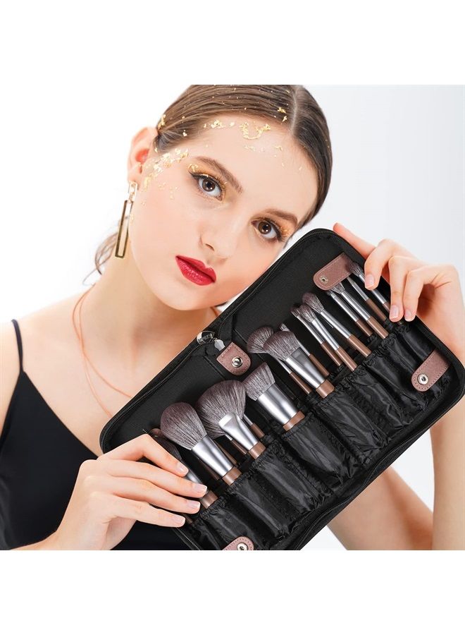 Makeup Brushes Professional with Bag 22Pcs Makeup Brush Set Premium Synthetic Kabuki Foundation Blending Brush Face Powder Blush Concealers Eye Shadows with Case