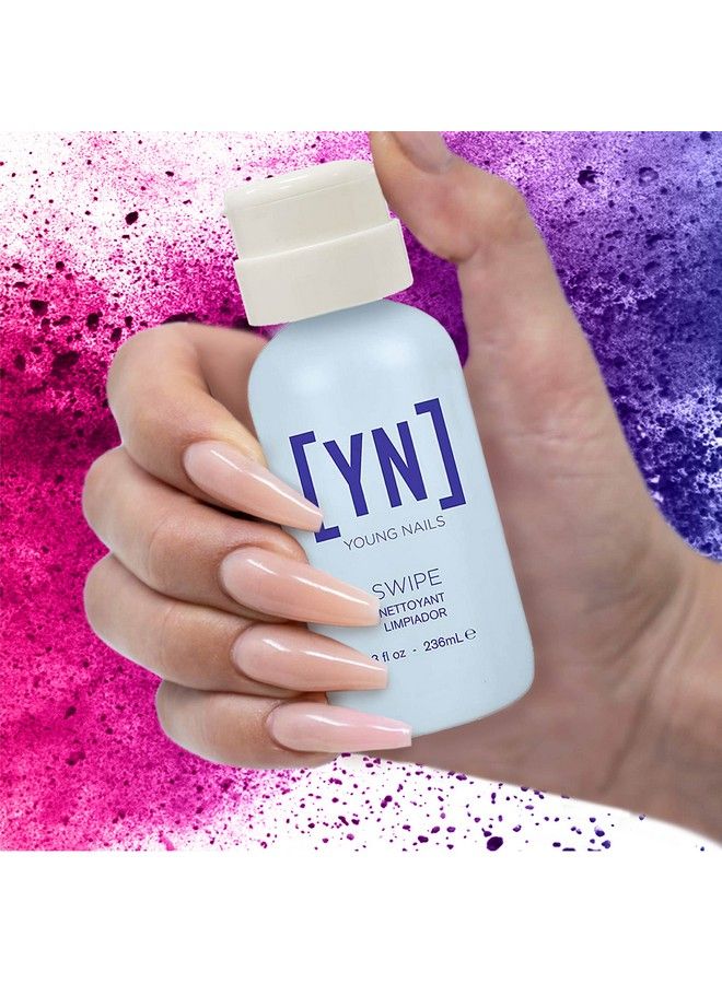 Swipe Prep Nail Plate By Dehydrating And Cleansing Removes Dust Dirt Oils And Contaminants Before Nail Enhancement Application 8 Oz