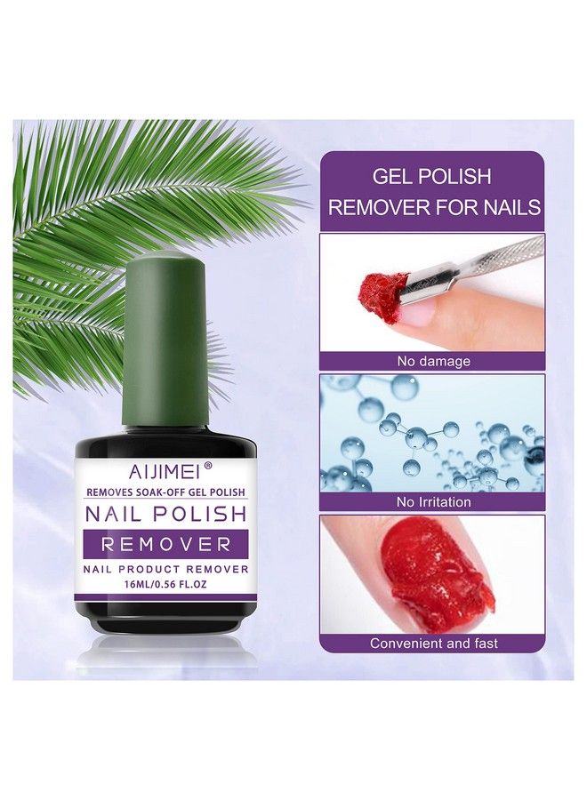 Nail Gel Polish Removers Gel Polish Remover For Nails Fast Simple And Safe Gel Polish Remover 13 Minutes Easy And Quick Gel Remover For Nails(Nail Polish Remover 15Ml/0.5Fl.Oz)