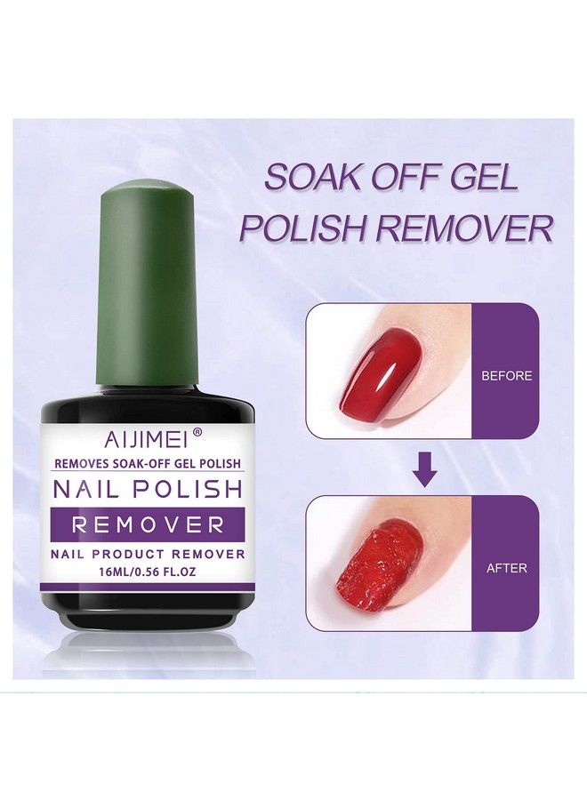 Nail Gel Polish Removers Gel Polish Remover For Nails Fast Simple And Safe Gel Polish Remover 13 Minutes Easy And Quick Gel Remover For Nails(Nail Polish Remover 15Ml/0.5Fl.Oz)