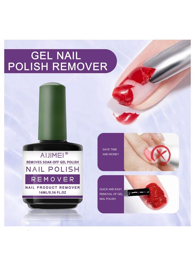 Nail Gel Polish Removers Gel Polish Remover For Nails Fast Simple And Safe Gel Polish Remover 13 Minutes Easy And Quick Gel Remover For Nails(Nail Polish Remover 15Ml/0.5Fl.Oz)
