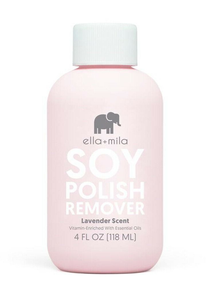 Soy nail polish remover acetone free lavender essential oil vitamin a and c and e oil 4 ounces