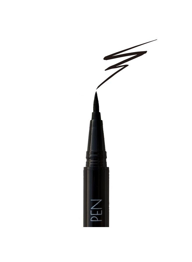 Pro Tip Eyeliner Pen: Black Waterproof FeltTip Liquid Eyeliner Pen for the Eyes CrueltyFree (Black)