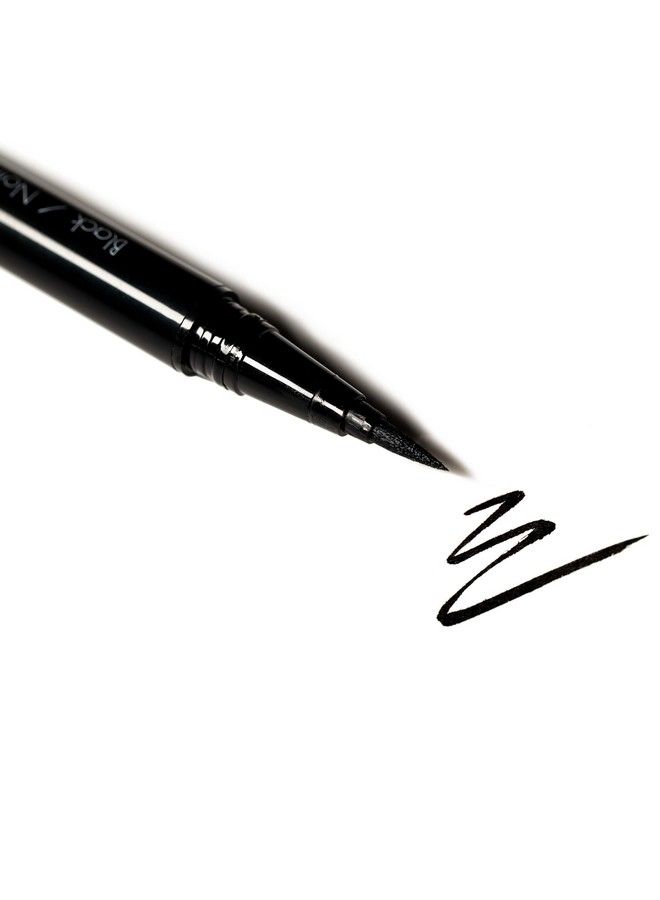 Pro Tip Eyeliner Pen: Black Waterproof FeltTip Liquid Eyeliner Pen for the Eyes CrueltyFree (Black)