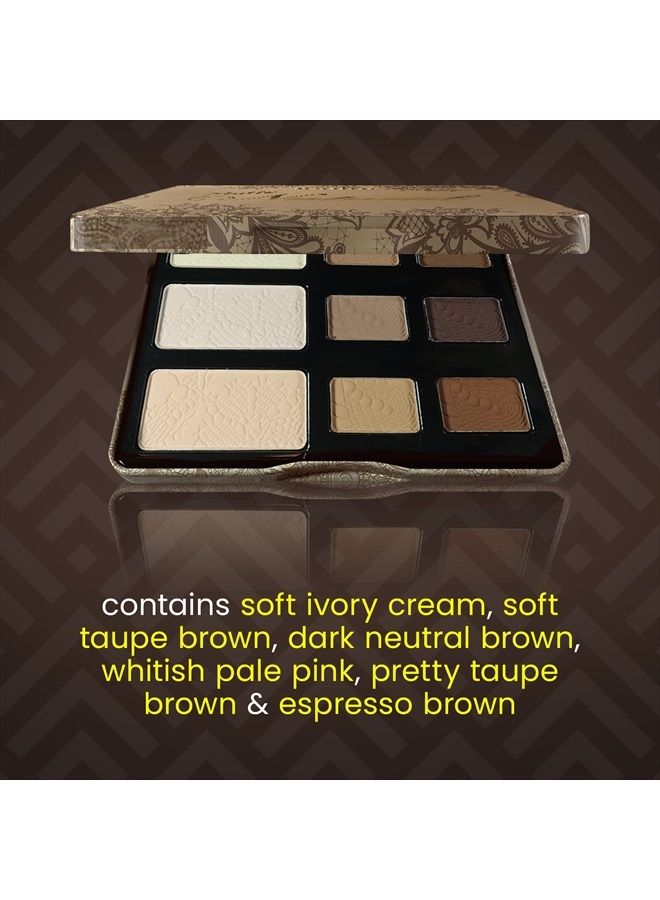 Cosmetics - Matte Natural, 9-Color Eyeshadow Palette Matte Finish, Highly Pigmented Eye Shadow Makeup, Long-Wearing Eye Palette, Eye Makeup Kit with Easy-to-Blend Neutral Shades