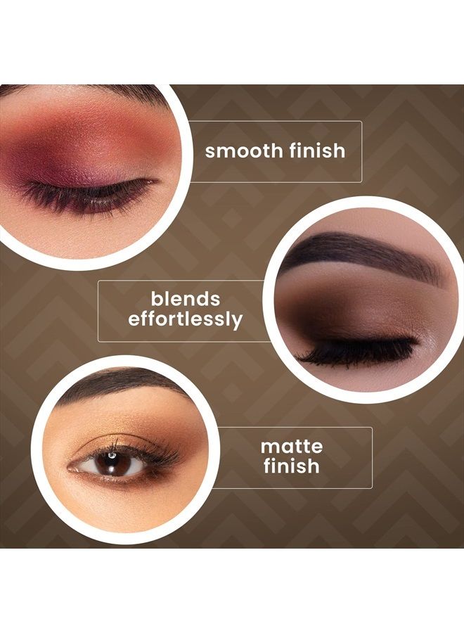 Cosmetics - Matte Natural, 9-Color Eyeshadow Palette Matte Finish, Highly Pigmented Eye Shadow Makeup, Long-Wearing Eye Palette, Eye Makeup Kit with Easy-to-Blend Neutral Shades