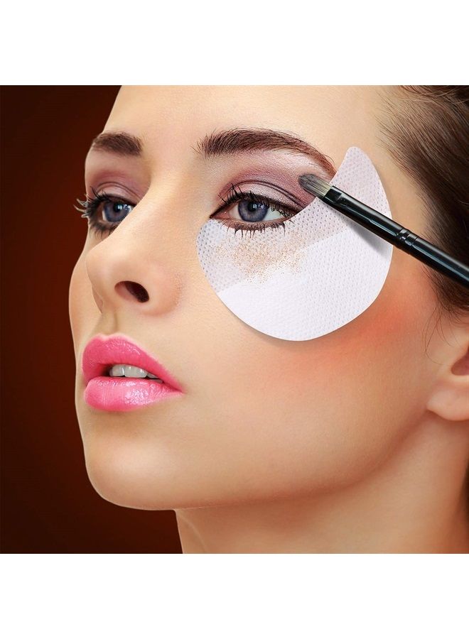 200 Pieces Eyeshadow Shield Eyeshadow Gel Pad Patches Eyeshadow Stencils for Prevent Eyelash Extensions, Tinting and Lip Makeup Residue (200 Pieces)