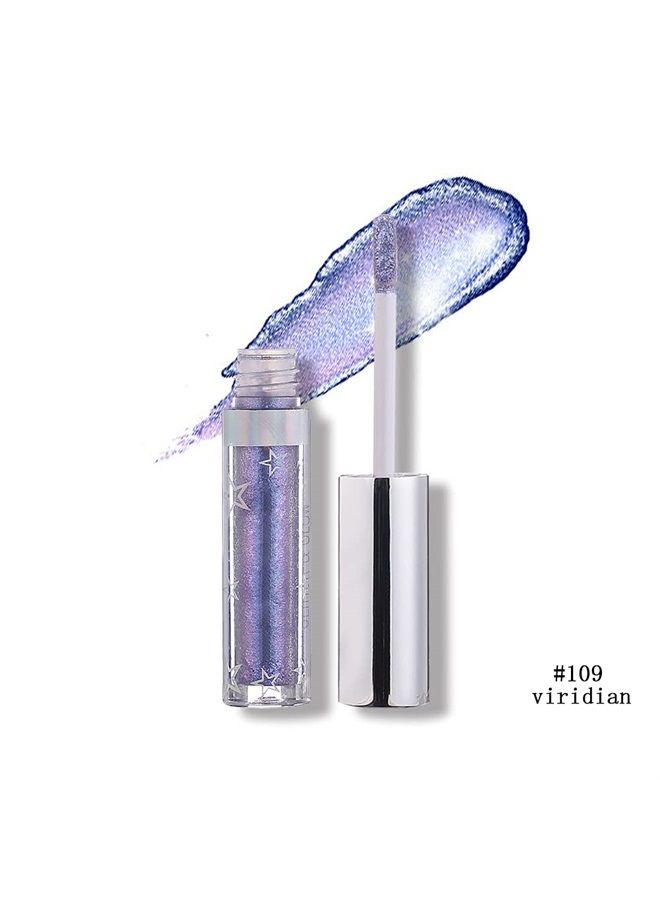 Shining Shimmer Glitter Liquid Eyeshadow Metallic Pigments Makeup Metals Gloss for Eyes Eyeliners Sparkling Eye Shadow Set Gift Shiny Pen Eyeliner Kit (A109)