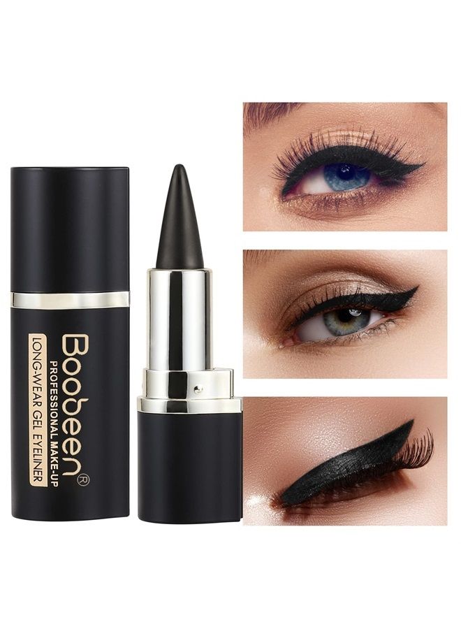 Eyeliner Pencil - Black Eyeliner Pen Gel - Quick Drying Formula Eye Liner - Waterproof Smudge-proof All Day Eyeliner Makeup - Long Lasting Create Statement Eye Look (Dark grey)