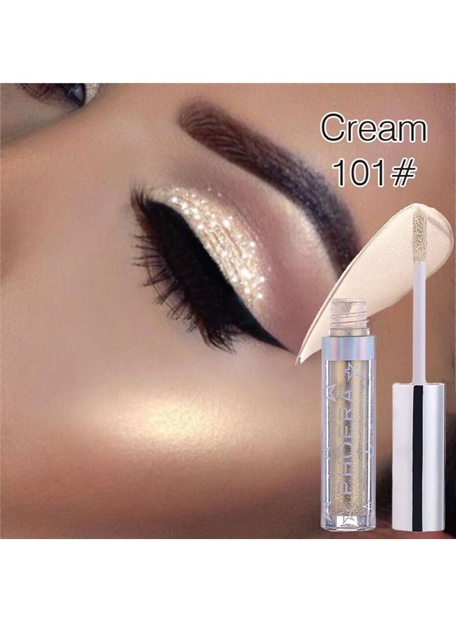 Glitter Eyeshadow，Makeup For Eyes Liquid Shimmer Sparkle Glow Light Colors Pencil Stick Shiny Long Lasting Waterproof Shining Eye Shadow Sets Metallic Pigments Metals Gloss Sparkling Pen Kit (A101)