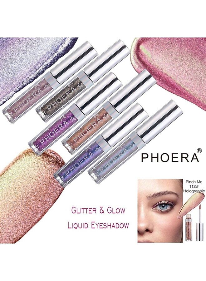 Glitter Eyeshadow，Makeup For Eyes Liquid Shimmer Sparkle Glow Light Colors Pencil Stick Shiny Long Lasting Waterproof Shining Eye Shadow Sets Metallic Pigments Metals Gloss Sparkling Pen Kit (A101)