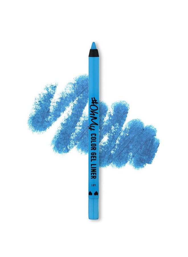 Oh My Color Gel Eye Liner LongLasting Waterproof & High Pigmented Hypoallergenic and FragranceFree Professional Look Cruelty Free N401 (Blue)