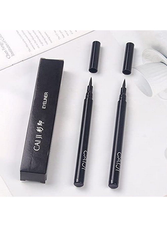 Long Lasting Eye Liner Pencil Sweatproof Waterproof Black Color Eyeliner Cosmetic Makeup Liquid Gift for Women (1 Pcs)