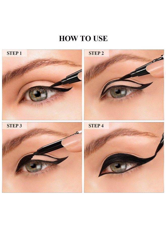 Long Lasting Eye Liner Pencil Sweatproof Waterproof Black Color Eyeliner Cosmetic Makeup Liquid Gift for Women (1 Pcs)