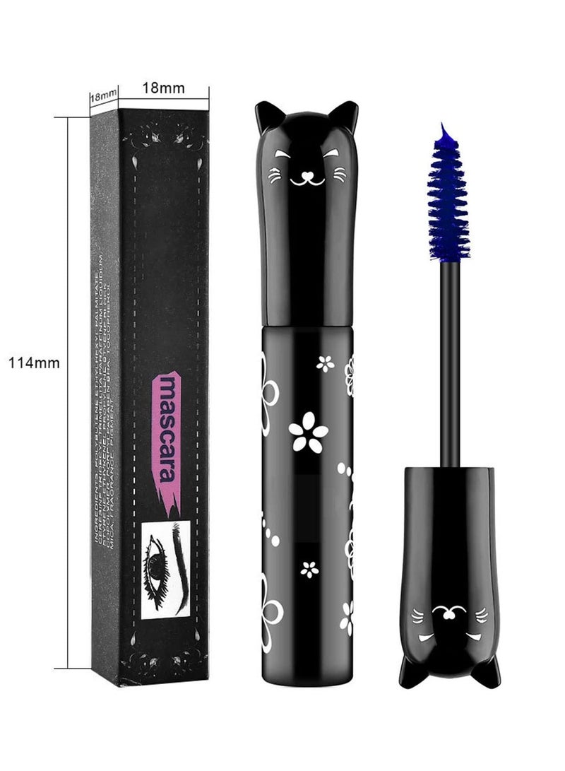 Colored Eyelash Mascara Set, 5 Colors Colorful Waterproof Rainbow Fiber Eyelashes Long Lasting Thick Volume Eye Lash for Women Cruelty Free Vegan Natural Makeup All Day